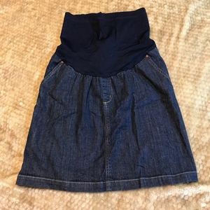 Maternity Jean Skirt